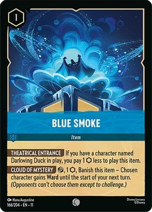 Blue Smoke — Winterspell Disney Lorcana card by Hana Augustine