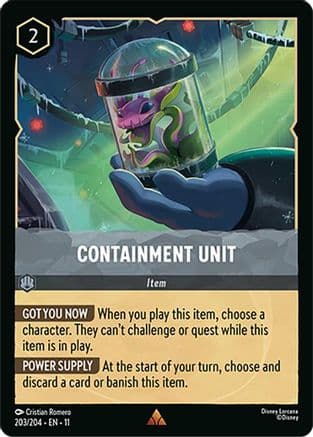 Containment Unit — Winterspell Disney Lorcana card by Cristian Romero