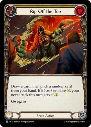 Rip Off The Top (Yellow) — Compendium of Rathe