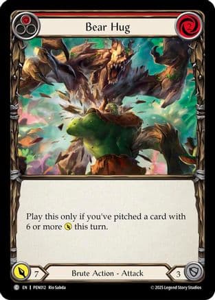 Bear Hug (Red) — Compendium of Rathe Flesh and Blood card by Rio Sabda