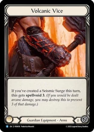 Volcanic Vice — Compendium of Rathe Flesh and Blood card by Federico Musetti