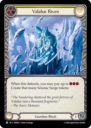 Valahai Riven (Yellow) — Compendium of Rathe