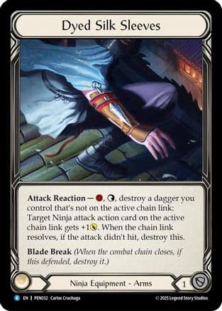 Dyed Silk Sleeves — Compendium of Rathe Flesh and Blood card by Glenn Cover