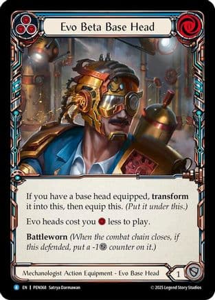 Evo Beta Base Head (Blue) — Compendium of Rathe