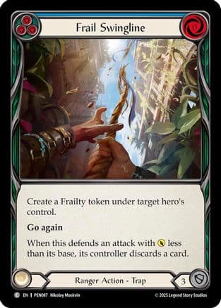 Frail Swingline (Blue) — Compendium of Rathe Flesh and Blood card by Ibraim Roberson