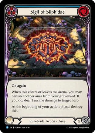 Sigil Of Silphidae (Blue) — Compendium of Rathe Flesh and Blood card by Sixala Meo
