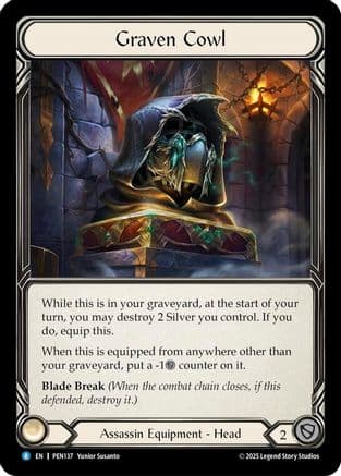 Graven Cowl — Compendium of Rathe Flesh and Blood card by Yunior Susanto