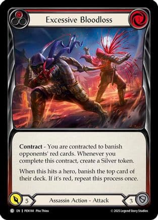 Excessive Bloodloss (Red) — Compendium of Rathe Flesh and Blood card by Ping Teo