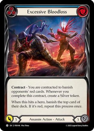 Excessive Bloodloss (Blue) — Compendium of Rathe Flesh and Blood card by Hua Tran
