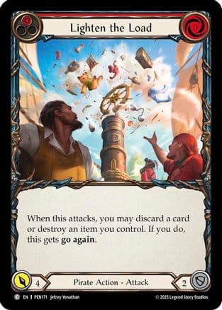 Lighten The Load (Red) — Compendium of Rathe Flesh and Blood card by Jeffry Yoshiaki