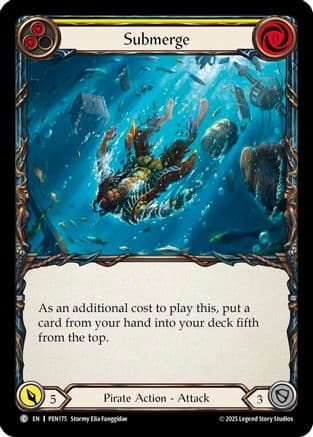 Submerge (Yellow) — Compendium of Rathe Flesh and Blood card by Jeremy Cheng