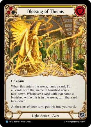 Blessing Of Themis (Yellow) — Compendium of Rathe Flesh and Blood card by Daniel Correia