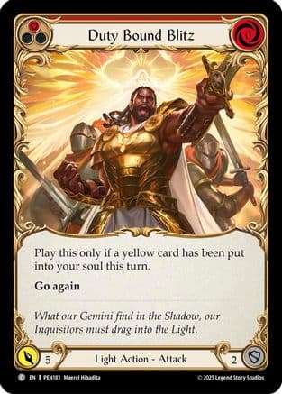 Duty Bound Blitz (Red) — Compendium of Rathe