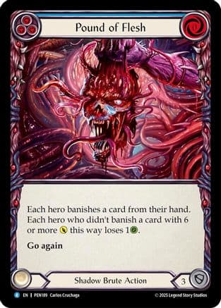 Pound Of Flesh (Blue) — Compendium of Rathe Flesh and Blood card by Carlos Cabotaje