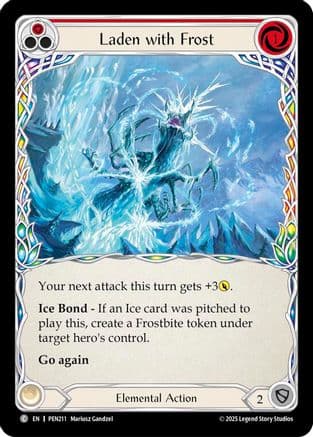 Laden With Frost (Red) — Compendium of Rathe Flesh and Blood card by Meatlich Goulden