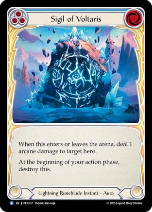 Sigil Of Voltaris (Blue) — Compendium of Rathe Flesh and Blood card by Thomas Manning