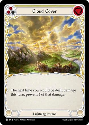 Cloud Cover (Yellow) — Compendium of Rathe Flesh and Blood card by Melissa Wudarczyk