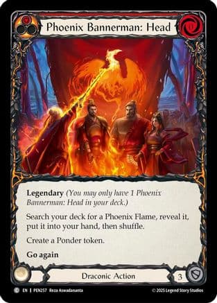 Phoenix Bannerman Head (Red) — Compendium of Rathe