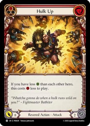 Hulk Up (Red) — Compendium of Rathe Flesh and Blood card by Forrest Isley