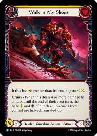 Walk In My Shoes (Yellow) — Compendium of Rathe Flesh and Blood card by Wizop Riang