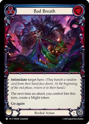 Bad Breath (Blue) — Compendium of Rathe Flesh and Blood card by Ismatullah