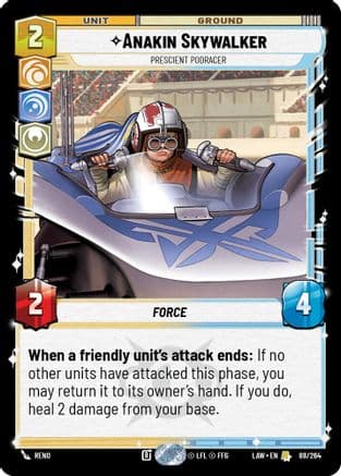 Anakin Skywalker - Prescient Podracer — A Lawless Time Star Wars: Unlimited card by Reno