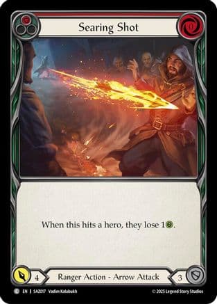 Searing Shot — Silver Age Chapter 2 Flesh and Blood card by Joshua Calloway