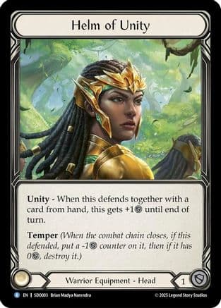 Helm of Unity — Silver Age Chapter 2 Flesh and Blood card by Brian Madya Narendra