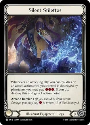 Silent Stilettos — Silver Age Chapter 2 Flesh and Blood card by Ashley Sandstrom