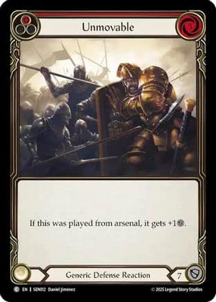 Unmovable (Red) — Silver Age Chapter 2 Flesh and Blood card by Daniel Jimenez