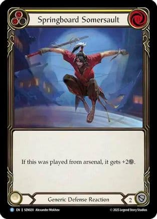 Springboard Somersault (SEN020) — Silver Age Chapter 2 Flesh and Blood card by Alexander Mokhvo
