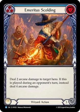 Emeritus Scolding — Silver Age Chapter 1 Flesh and Blood card by Mateusz Wisniewski