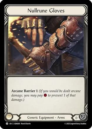 Nullrune Gloves (SDA009) — Silver Age Chapter 1