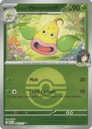 Erika's Weepinbell (Poke Ball) — ME: Ascended Heroes Pokémon TCG card by LINNE