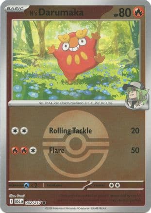 N's Darumaka (Poke Ball) — ME: Ascended Heroes Pokémon TCG card by Gemi