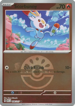 Scorbunny - 036/217 (Friend Ball) — ME: Ascended Heroes