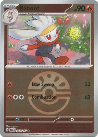 Raboot (Friend Ball) — ME: Ascended Heroes Pokémon TCG card by aspara