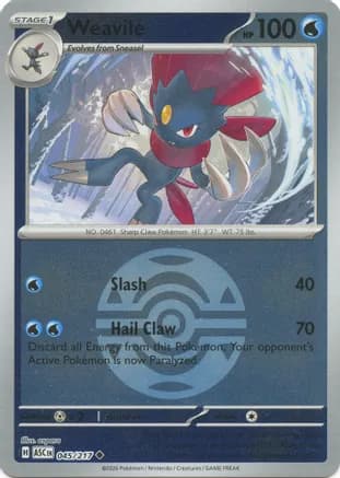 Weavile - 045/217 (Dusk Ball) — ME: Ascended Heroes
