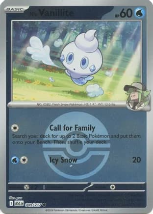 N's Vanillite (Poke Ball) — ME: Ascended Heroes Pokémon TCG card by Uta