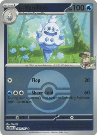 N's Vanillish (Poke Ball) — ME: Ascended Heroes Pokémon TCG card by kirisAki