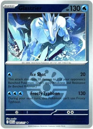 Glastrier (Friend Ball) — ME: Ascended Heroes