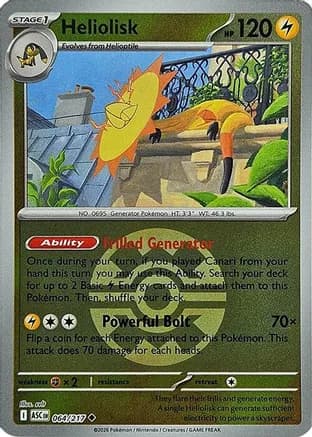 Heliolisk - 064/217 (Quick Ball) — ME: Ascended Heroes