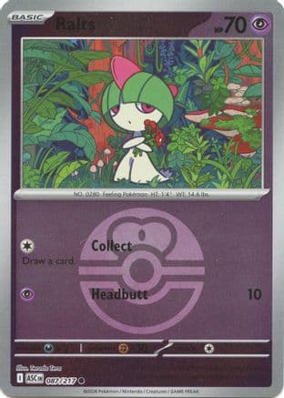 Ralts (Love Ball) — ME: Ascended Heroes Pokémon TCG card by Terada Tera