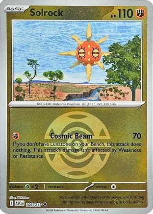Solrock (Dusk Ball) — ME: Ascended Heroes