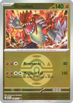 Groudon (Dusk Ball) — ME: Ascended Heroes Pokémon TCG card by Kazumasa Yasukuni