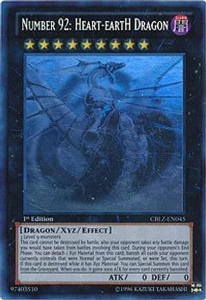 Number 92: Heart-eartH Dragon (Ghost Rare) — Yu-Gi-Oh! card