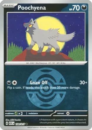 Poochyena (Dusk Ball) — ME: Ascended Heroes Pokémon TCG card by Miki Tanaka
