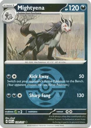 Mightyena - 129/217 (Dusk Ball) — ME: Ascended Heroes