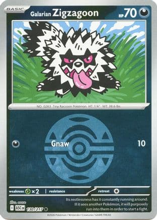 Galarian Zigzagoon (Dusk Ball) — ME: Ascended Heroes Pokémon TCG card by osare