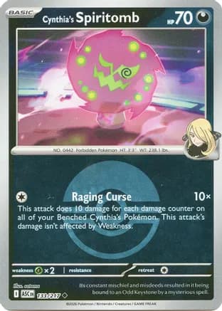 Cynthia's Spiritomb - 133/217 (Poke Ball) — ME: Ascended Heroes
